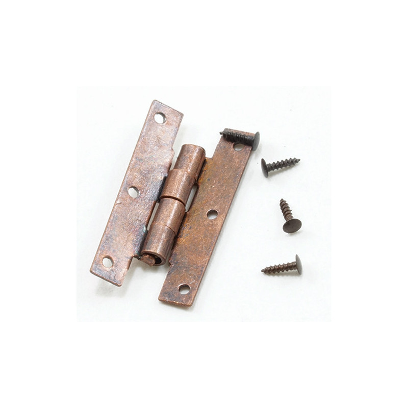 H Hinges with Nails, Oil Rubbed Bronze, 4/Pk