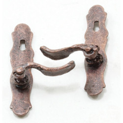 French Door(Lever) Handles, Bronze, 1/Pr