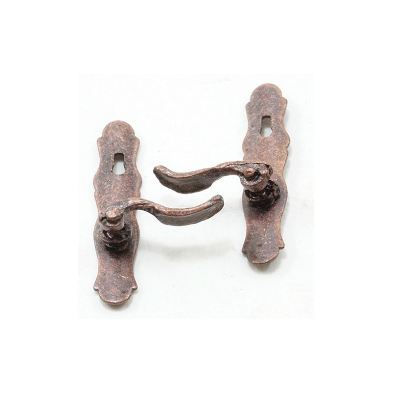 French Door(Lever) Handles, Bronze, 1/Pr
