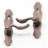French Door(Lever) Handles, Bronze, 1/Pr
