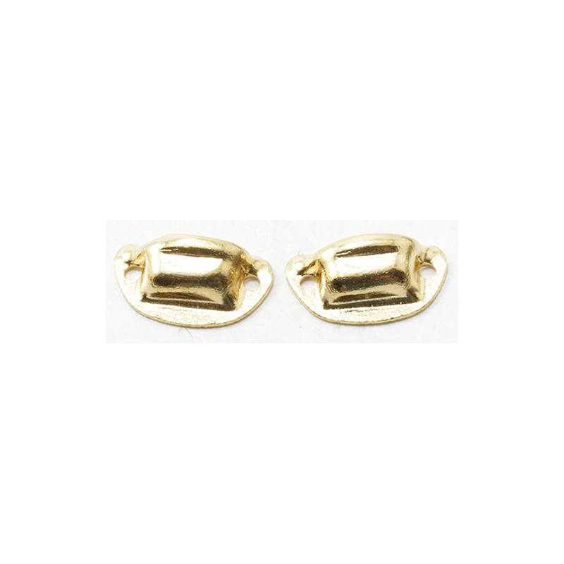 Victorian Drawer Pull, Brass, 4/Pk