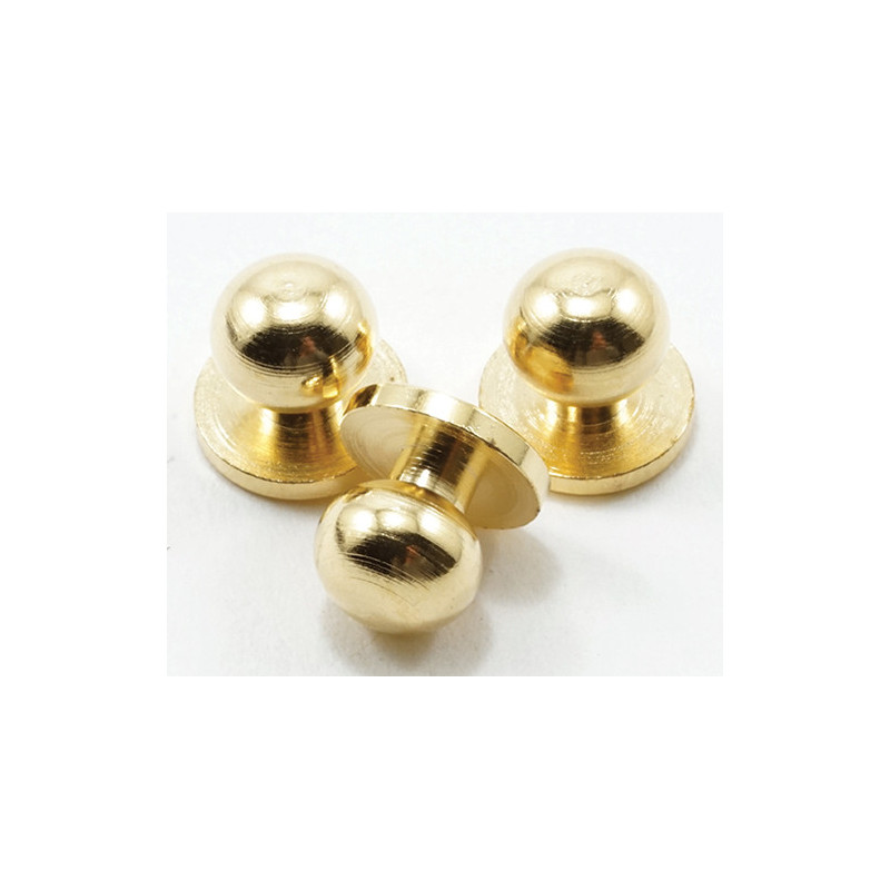 Door Knob, Brass, 6/Pk