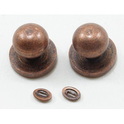 Door Knob with Keyhole, 4/Pk, Oil Rubbed Bronze