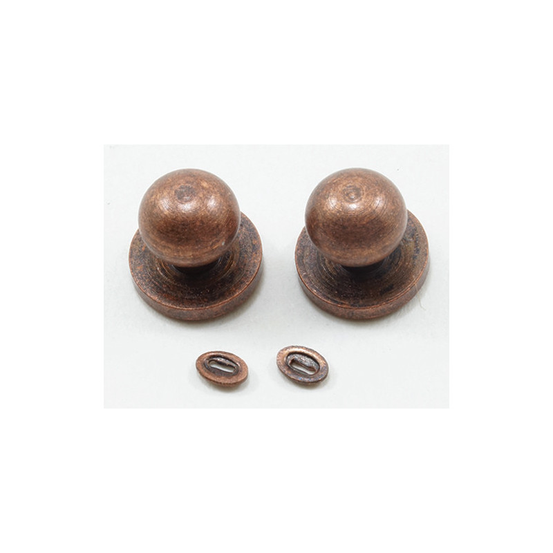 Door Knob with Keyhole, 4/Pk, Oil Rubbed Bronze