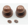 Door Knob with Keyhole, 4/Pk, Oil Rubbed Bronze