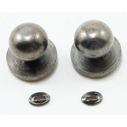 Door Knob with Keyhole, 4/Pk, Pewter