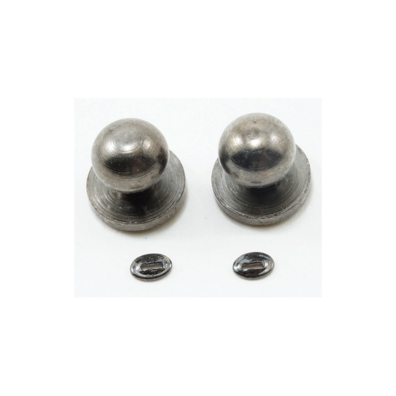 Door Knob with Keyhole, 4/Pk, Pewter