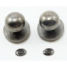 Door Knob with Keyhole, 4/Pk, Pewter