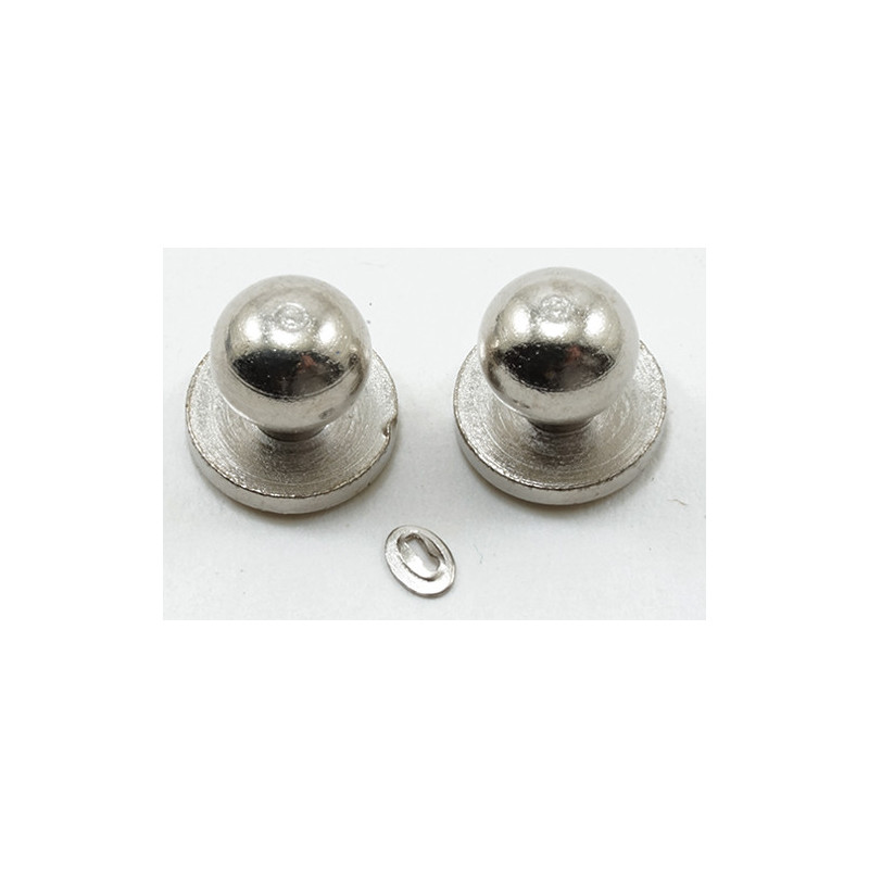 Door Knob With Keyhole, 4/Pk, Satin Nickel