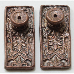 Ornate Door Knob, 4/Pk, Oil Rubbed Bronze