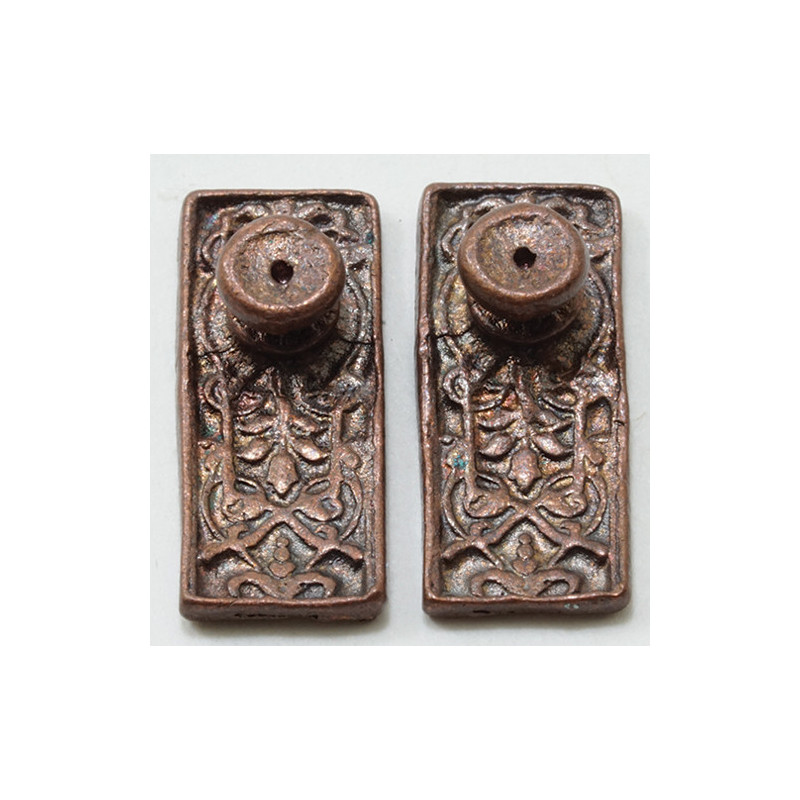 Ornate Door Knob, 4/Pk, Oil Rubbed Bronze