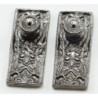 Ornate Door Knobs, 4/Pk, Pewter