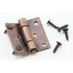 Butt Hinges with Nails, Oil Rubbed Bronze, 4/Pk