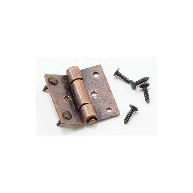 Butt Hinges with Nails, Oil Rubbed Bronze, 4/Pk