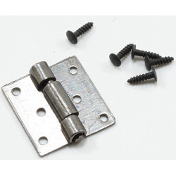 Butt Hinges with Nails, Pewter, 4/Pk