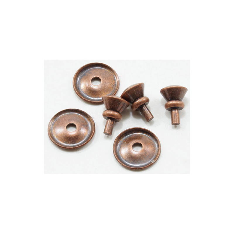 Traditional Round Door Knob, 6/Pk, Oil Rub Bronze