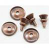 Traditional Round Door Knob, 6/Pk, Oil Rub Bronze