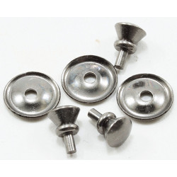 Traditional Round Door Knob, 6/Pk, Pewter