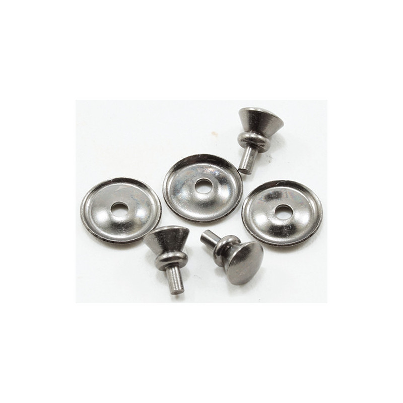 Traditional Round Door Knob, 6/Pk, Pewter
