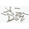1/4 Brads, 100/Pk, Satin Nickel
