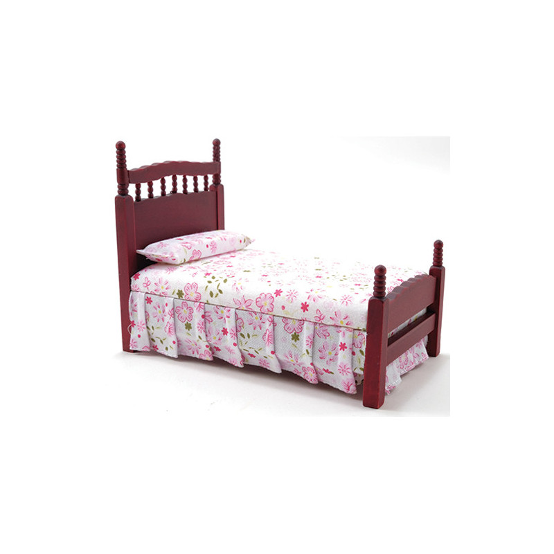 Single Bed, Mahogany