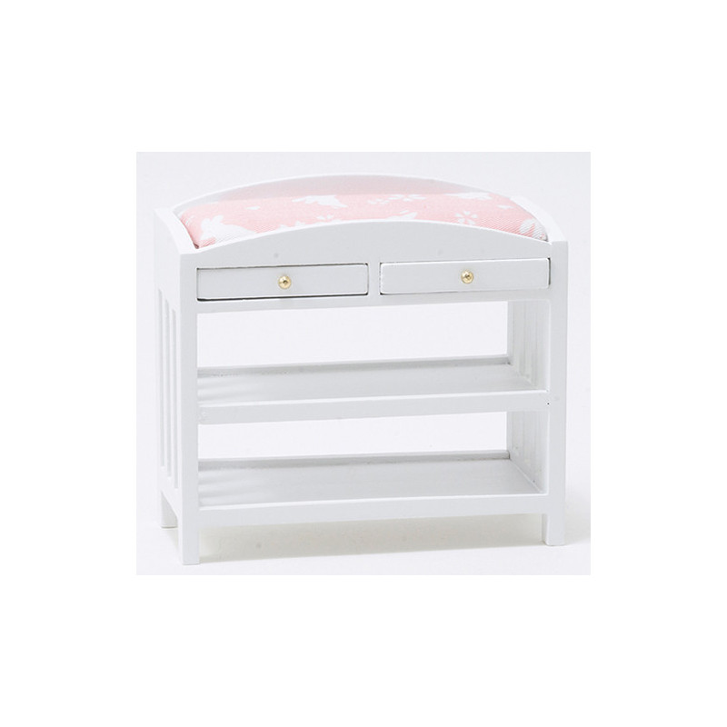 Changing Table, Slatted, White