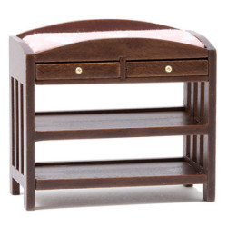 Changing Table, Slatted, Walnut