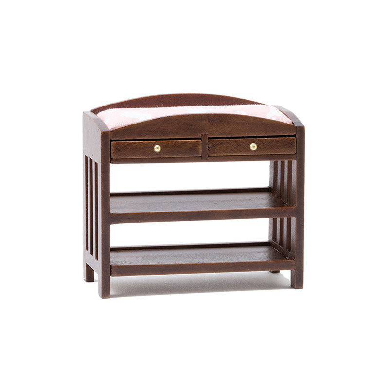 Changing Table, Slatted, Walnut