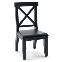 Cross Buck Chair, Black