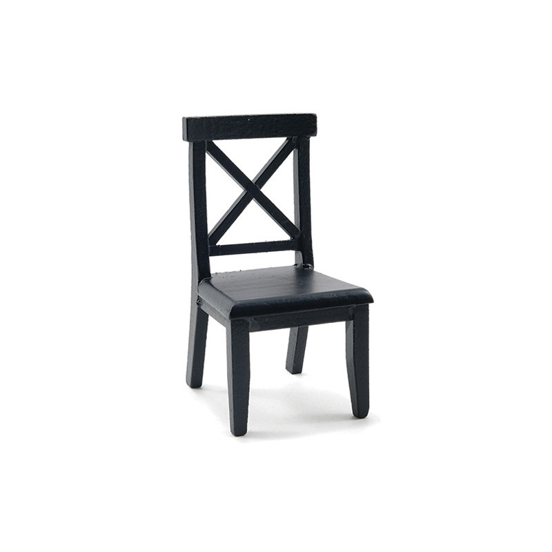Cross Buck Chair, Black