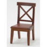 Cross Buck Chair, Walnut