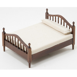Double Bed, Walnut