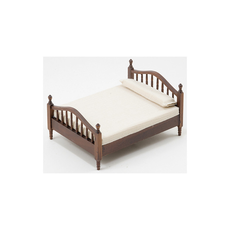 Double Bed, Walnut