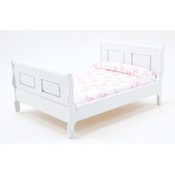 Sleigh Bed, White