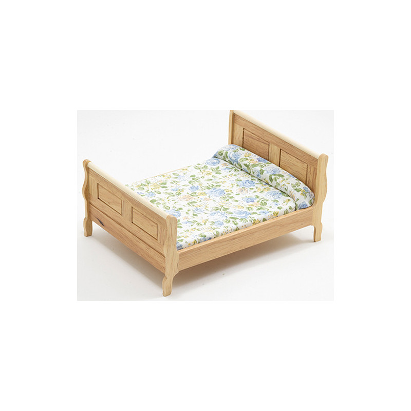Sleigh Bed, Oak