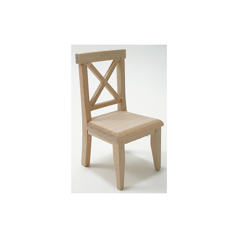 Cross Buck Chair, Unfinished