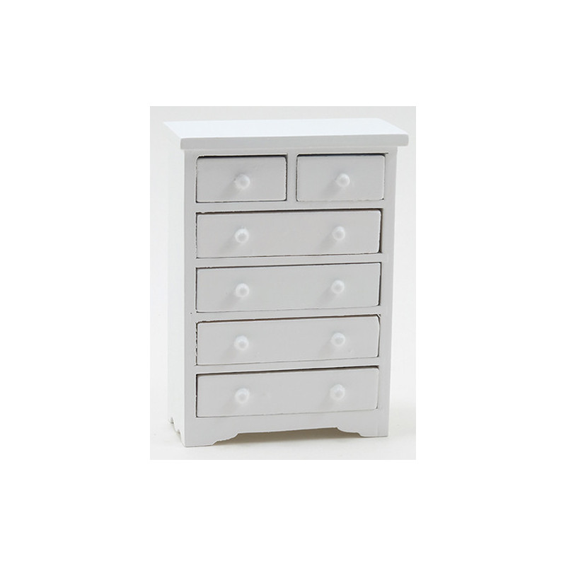 Chest of Drawers, White