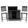 Black Bar with 2 Chairs