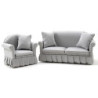 Sofa and Chair Set, Gray