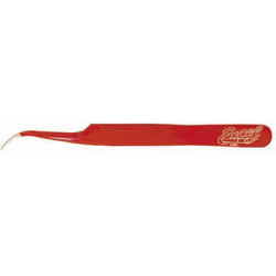 Red Slant Point Tweezers, Carded