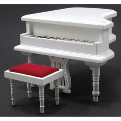 Baby Grand Piano With Stool