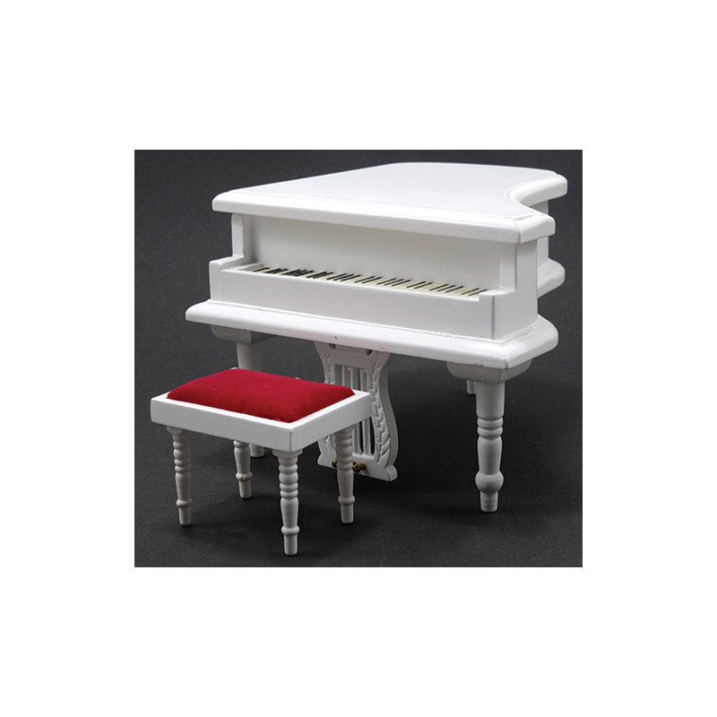 Baby Grand Piano With Stool