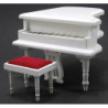Baby Grand Piano With Stool