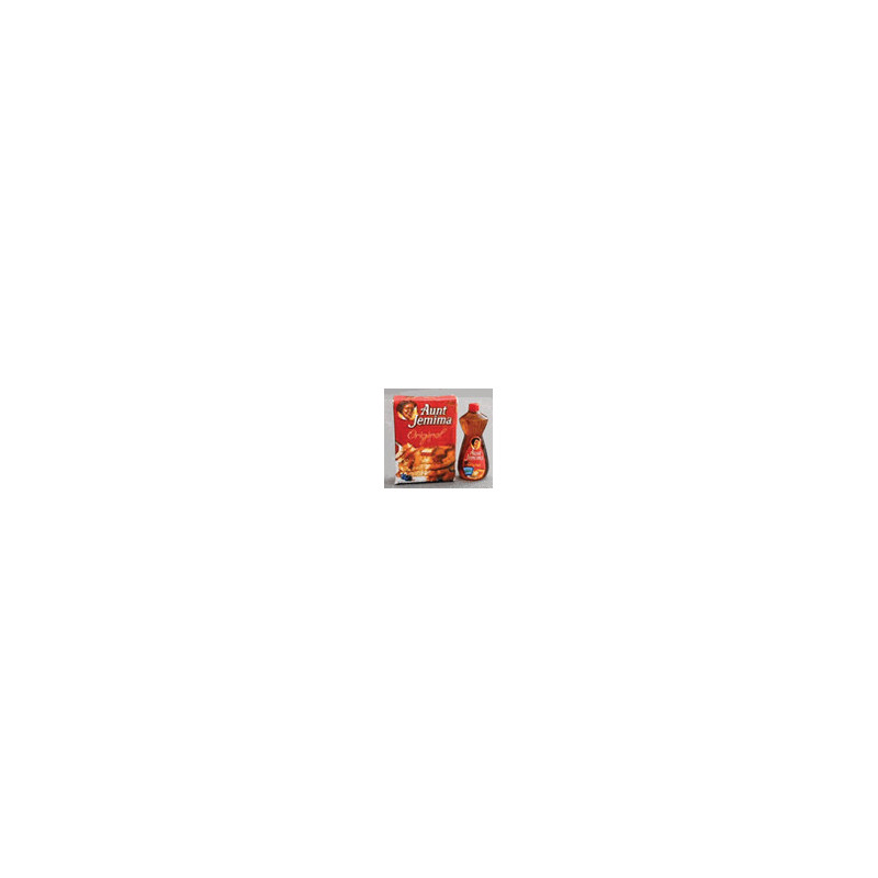 Aunt Jemima Pancake Mix and Maple Syrup