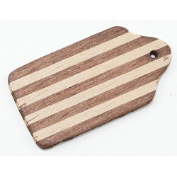 Cutting Board, Dark and Light Wood