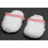 Women's Slippers White with Pink