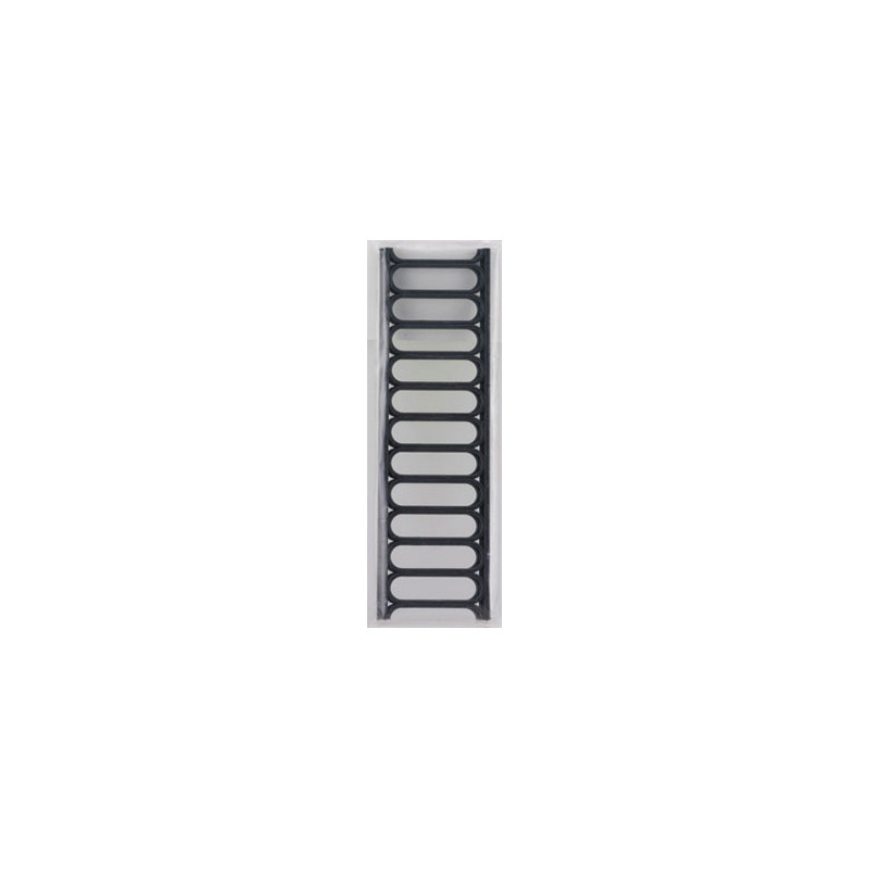 Modern Rail Fencing, Black, 2Pk