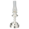 LED Silver Hurricane Lamp