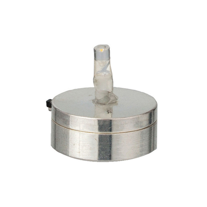 LED LA Base with Light Bulb Shiny Black