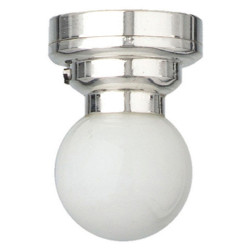 LED Silver Globe Ceiling Lamp
